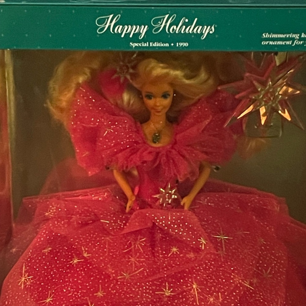Vintage 1990 Happy Holiday Barbie Doll Special Edition Mattel 4098